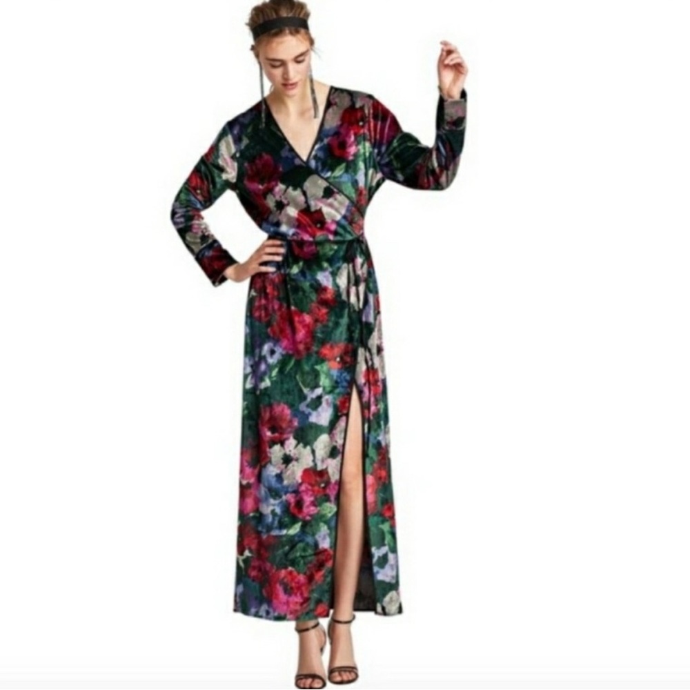 Zara Multicolor Floral Long Dress